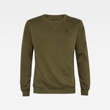 G-Star RAW® Premium Core Sweater Green flat front