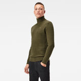 G-Star RAW® Core Table Knitted Sweater Green model side