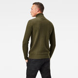 G-Star RAW® Core Table Knitted Sweater Green model back