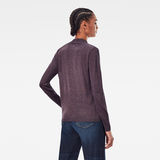 G-Star RAW® Stokyr Turtle Slim Knitted Sweater Purple model back