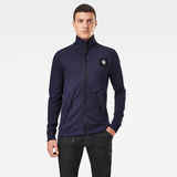 G-Star RAW® Lightweight Zip Through Track Sweater Dark blue model front