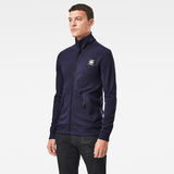 G-Star RAW® Lightweight Zip Through Track Sweater Dark blue model side