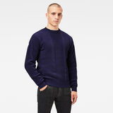 G-Star RAW® Chenn Knitted Sweater Dark blue model front