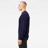 G-Star RAW® Chenn Knitted Sweater Dark blue model side