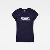 G-Star RAW® Graphic 20 Slim T-shirt Dark blue