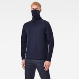 G-Star RAW® Cover Sweater Dark blue model front