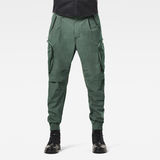 G-Star RAW® Flight Cargo Relaxed Tapered Cuffed Pants Green model front