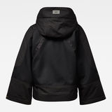 G-Star RAW® E Hooded Overshirt Black model side