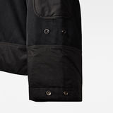 G-Star RAW® E Hooded Overshirt Black model back