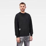 G-Star RAW® Stitch Sweater Black model front