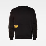 G-Star RAW® E Graphic Sweater Zwart model front