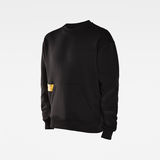 G-Star RAW® E Graphic Sweater Black model side