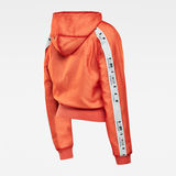 G-Star RAW® Sweat à capuche Reversible Zip Through Orange flat back
