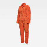 G-Star RAW® Combi-pantalon E Aero Straight Orange model back zoom