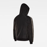 G-Star RAW® E Woven Hooded Zip Through Reversible Sweater Black