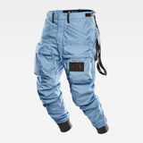 G-Star RAW® Pantalon E Lined Relaxed Tapered Cargo Bleu moyen model back