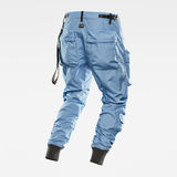 G-Star RAW® Pantalon E Lined Relaxed Tapered Cargo Bleu moyen flat back