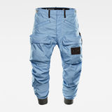 G-Star RAW® Pantalon E Lined Relaxed Tapered Cargo Bleu moyen model front