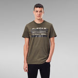 G-Star RAW® Originals Stripe Logo T-Shirt Green