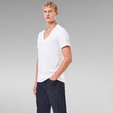 G-Star RAW® Lot De 2 T-Shirts Basic V-Neck Blanc
