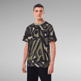 G-Star RAW® Brushed Object Allover Loose T-shirt Multi color