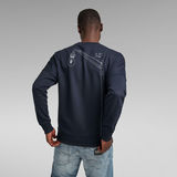 G-Star RAW® Dropped Shoulder Objects Graphic Sweater Dark blue