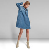 G-Star RAW® V-Neck Tunic Dress Medium blue