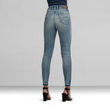 G-Star RAW® Kafey Ultra High Skinny Ripped Edge Ankle Jeans Light blue