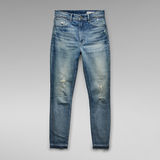 G-Star RAW® Kafey Ultra High Skinny Ripped Edge Ankle Jeans Light blue