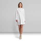 G-Star RAW® V-neck tunic dress l\s White