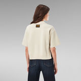 G-Star RAW® Knitted Zip Polo Beige