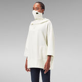 G-Star RAW® Oversized Hood Cover Sweater White