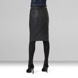 G-Star RAW® Noxer Navy Button Pencil Skirt Black