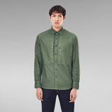 G-Star RAW® Panelled Pocket Slim Shirt Green