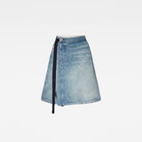 G-Star RAW® Lintell Wrap Skirt Medium blue