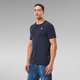 G-Star RAW® Korpaz Stripe Graphic Slim T-Shirt Dark blue