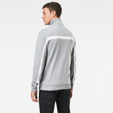 G-Star RAW® Lightweight Zip Through Track Sweater Grey model back