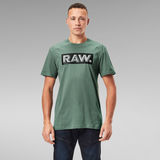 G-Star RAW® Reinforced Reflective Raw. Logo T-Shirt Green