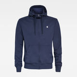 G-Star RAW® Hooded Zip Sweater Dark blue flat front