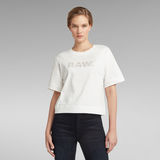 G-Star RAW® Boxy Fit RAW Embroidery Tee White