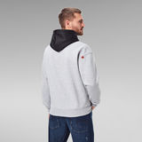G-Star RAW® Contrast Hooded Sweater Grey