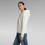 G-Star RAW® Premium Core Hooded Zip Through Sweater White
