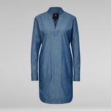 G-Star RAW® Milary V-Neck Shirt Dress Dark blue