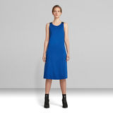G-Star RAW® A-Line Dungaree Kleid Mittelblau
