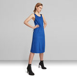 G-Star RAW® A-Line Dungaree Kleid Mittelblau