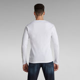 G-Star RAW® Basic Round Neck Long Sleeve T-Shirt White