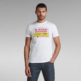 G-Star RAW® Color Block Originals Slim T-Shirt White
