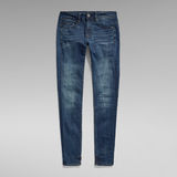 G-Star RAW® Midge Zip Mid-Waist Skinny Jeans Donkerblauw