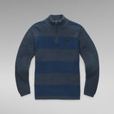 G-Star RAW® Stripe Half Zip Knitted Sweater Multi color