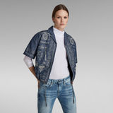 G-Star RAW® Hawaii Shirt Printed Dark blue